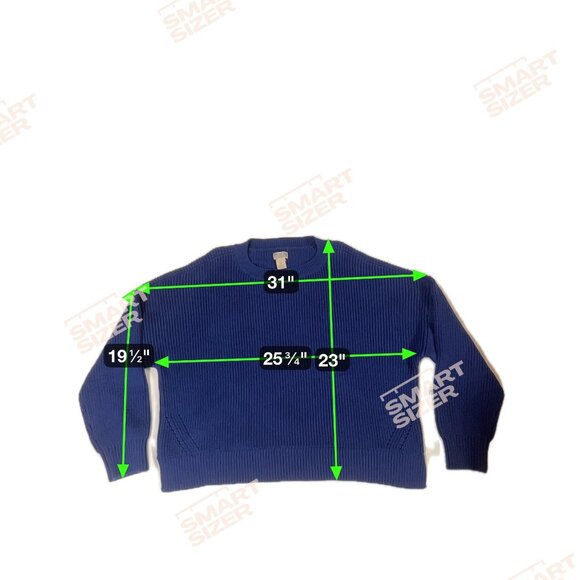 Duluth Trading Co XL Blue Knit Sweater Cotton Crewneck Relaxed Cozy Casual Work - Picture 3 of 9